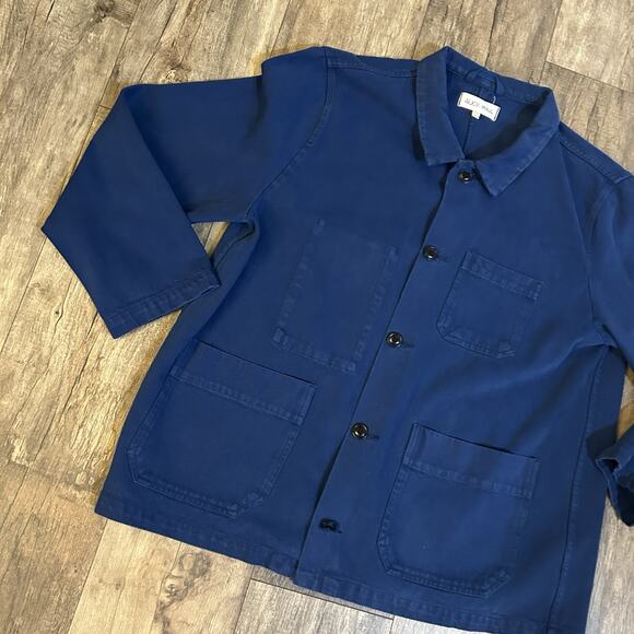 Alex Mill Britt Denim Women’s Work Jacket Black XXL 2XL Oversized Vintage Style - Picture 6 of 13